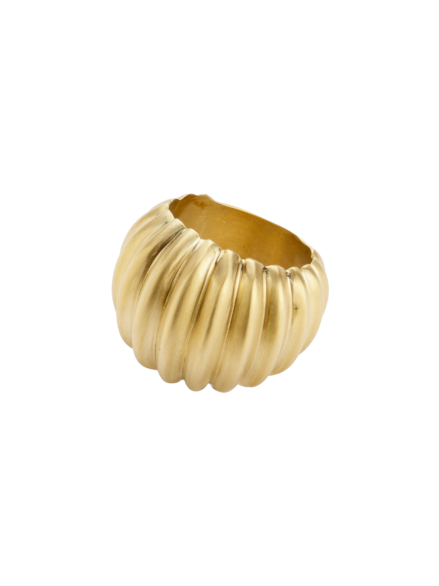 Gold dune ring